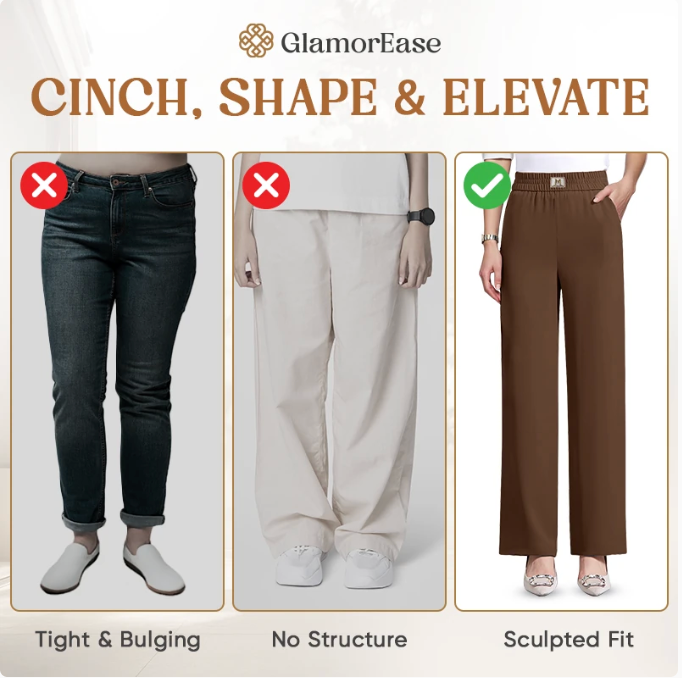 GlamorEase - Perfect Drape High Rise Pull-On Stretch Pants