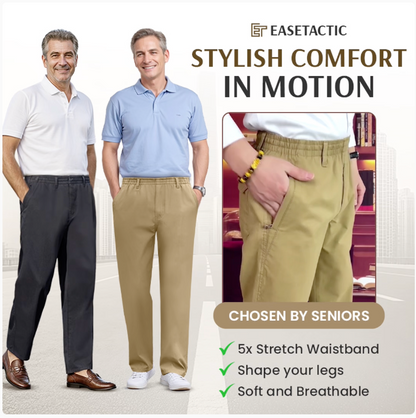 EaseTactic - Flex Fit Zipper-Pocket Durable Pants