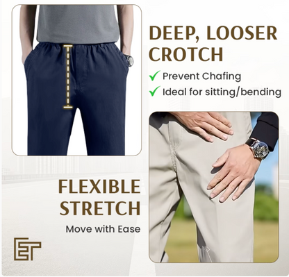 EaseTactic - Flex Fit Zipper-Pocket Durable Pants