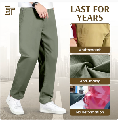 EaseTactic - Flex Fit Zipper-Pocket Durable Pants