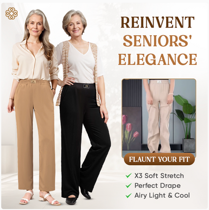 GlamorEase - Perfect Drape High Rise Pull-On Stretch Pants