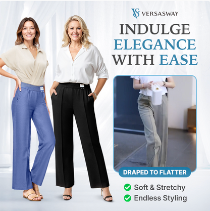 VersaSway - Ultra Smooth High Rise Elastic Waist Comfy Pants
