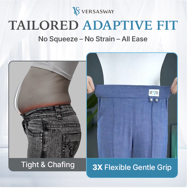 VersaSway - Ultra Smooth High Rise Elastic Waist Comfy Pants