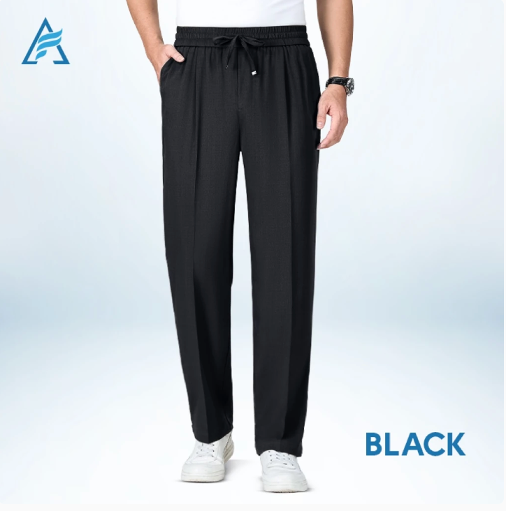 AirFlexion - Pull On Ice Silk Stretch Smart Casual Pants