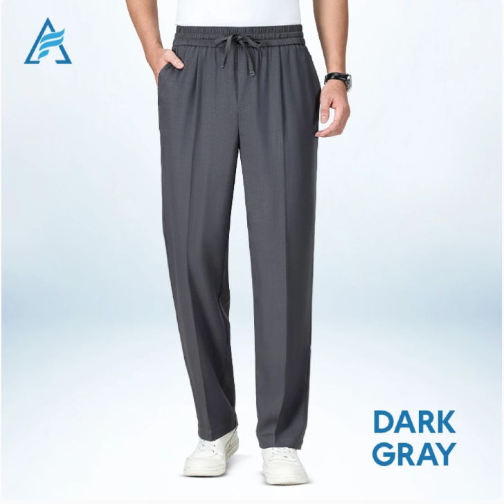 AirFlexion - Pull On Ice Silk Stretch Smart Casual Pants