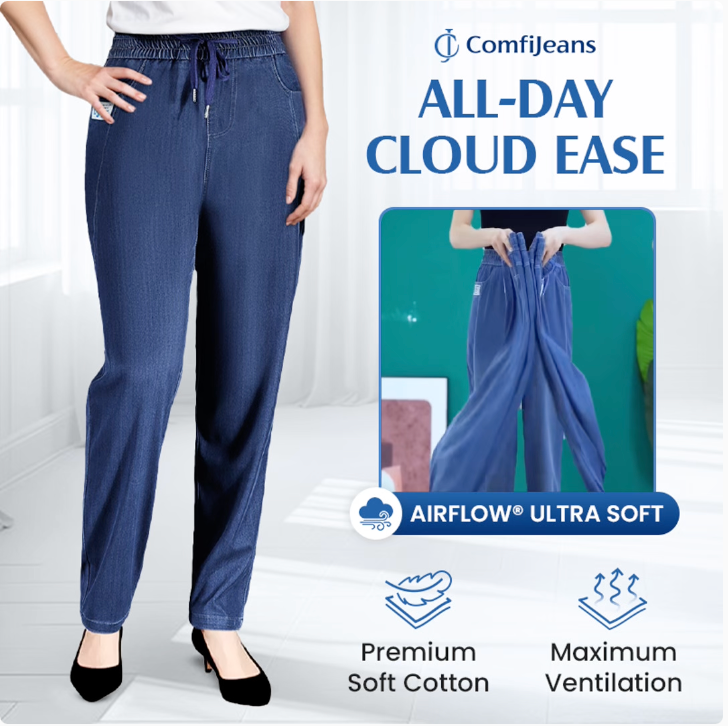 ComfiJeans - High Waist Ultra-Stretch Mom Jeans